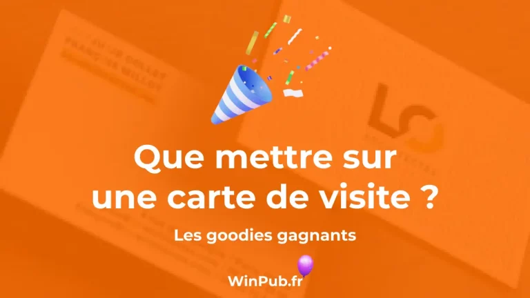 que mettre sur une carte de visite