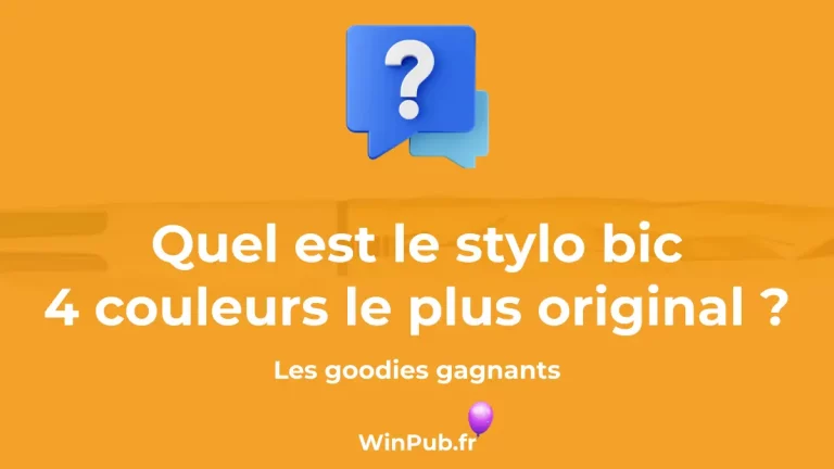 quel est le stylo bic 4 couleur le plus original