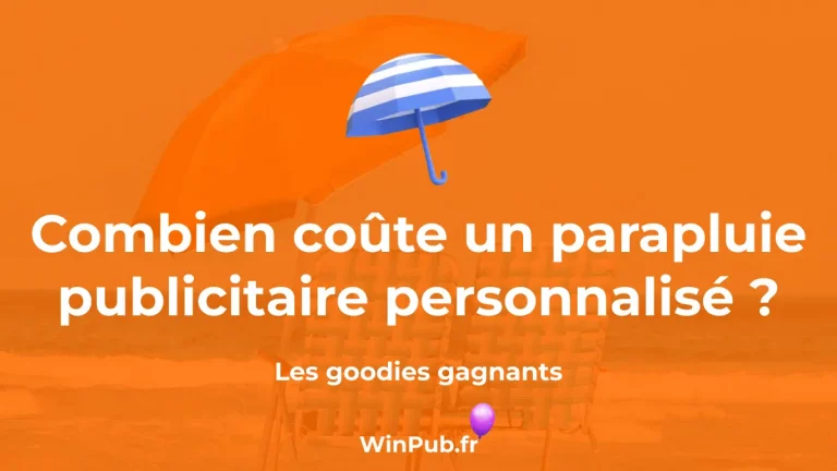 Combien coute un parapluie publicitaire personnalisé