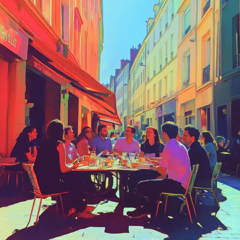 Réunion d'un CSE autour d'un repas