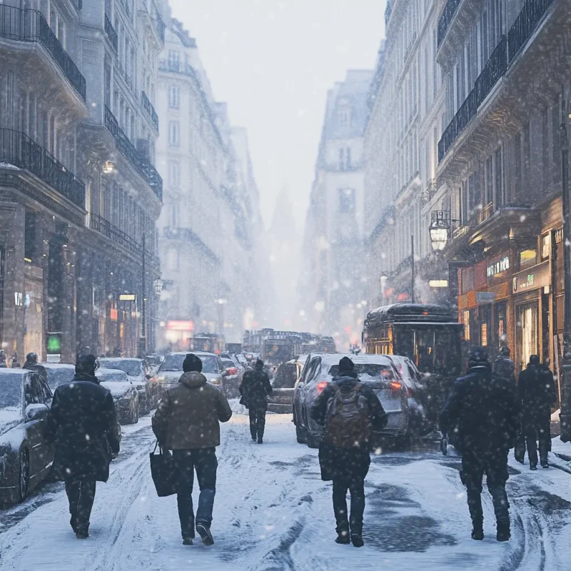 Collaborateur avec des vêtements pour luter contre le froid