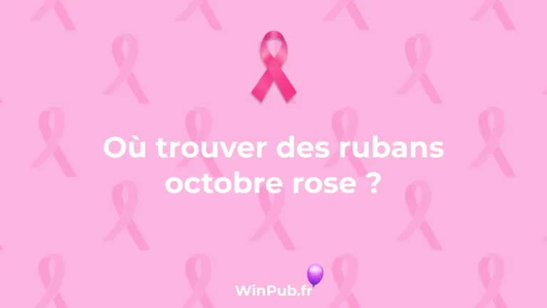 Où trouver des rubans octobre rose ?