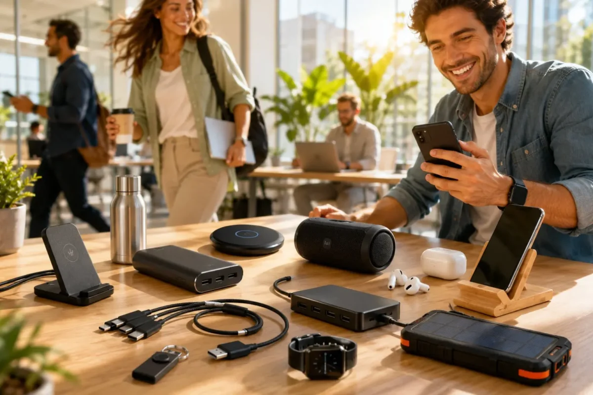 objets publicitaires high-tech tendance dans une entreprise