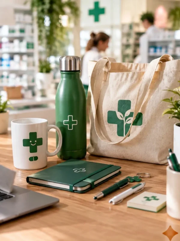 Des goodies dans une pharmacie.